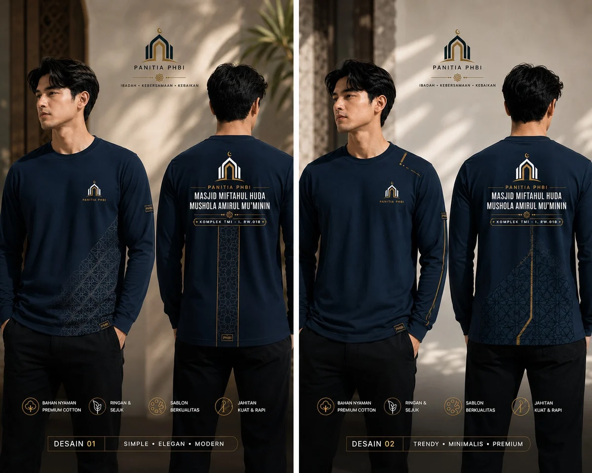 Alternatif desain kaos panitia pertama